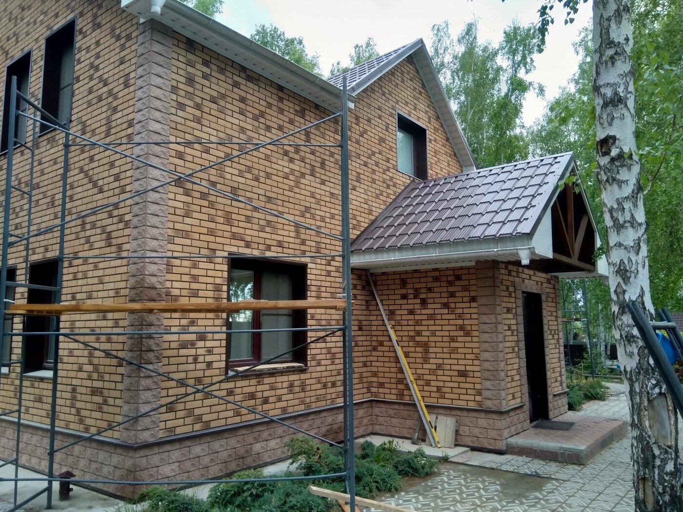 загородный дом, отделка фасада клинкерной плиткой, дом, проекты фасадная плитка под кирпич 5к, коттедж