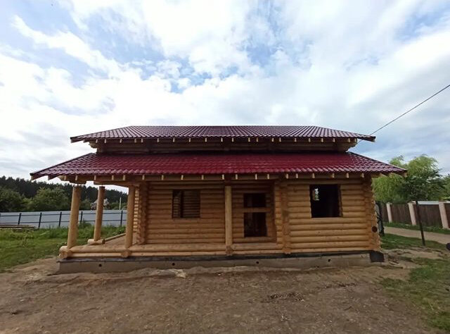 сруб, летний домик из оцилиндрованного бревна, оцилиндрованное бревно, деревянный дом, дом