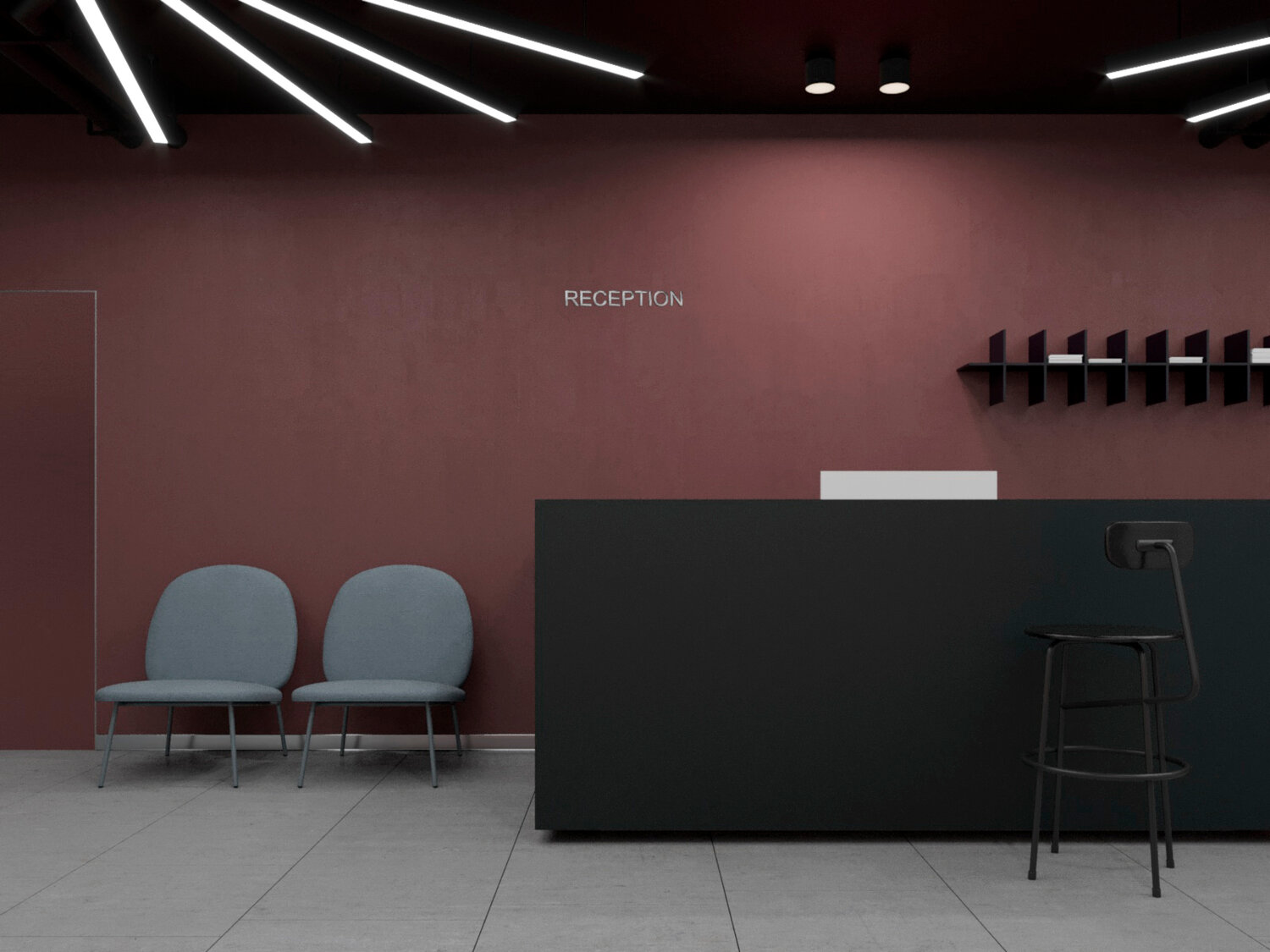 вестибюль офиса интерьер, интерьер офиса, интерьер вип офиса, интерьер, дизайн кабинета ресепшена