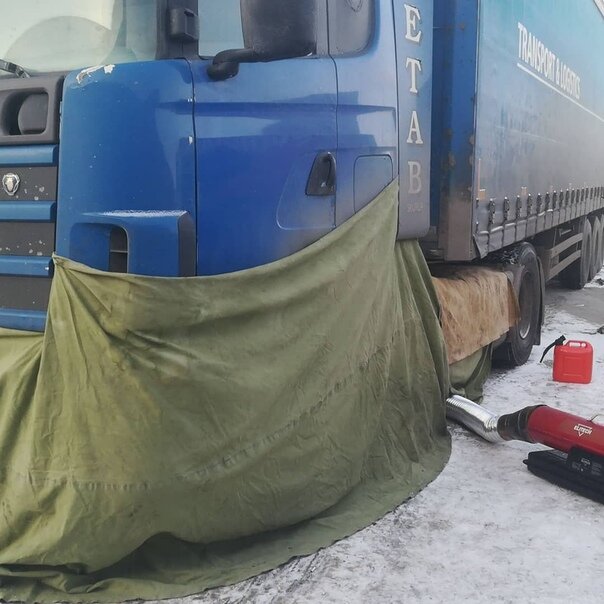 отогрев грузовых автомобилей, якутия камазы отогрев, грузовые авто, отогрев грузовых авто в надыме, грузовой автомобиль