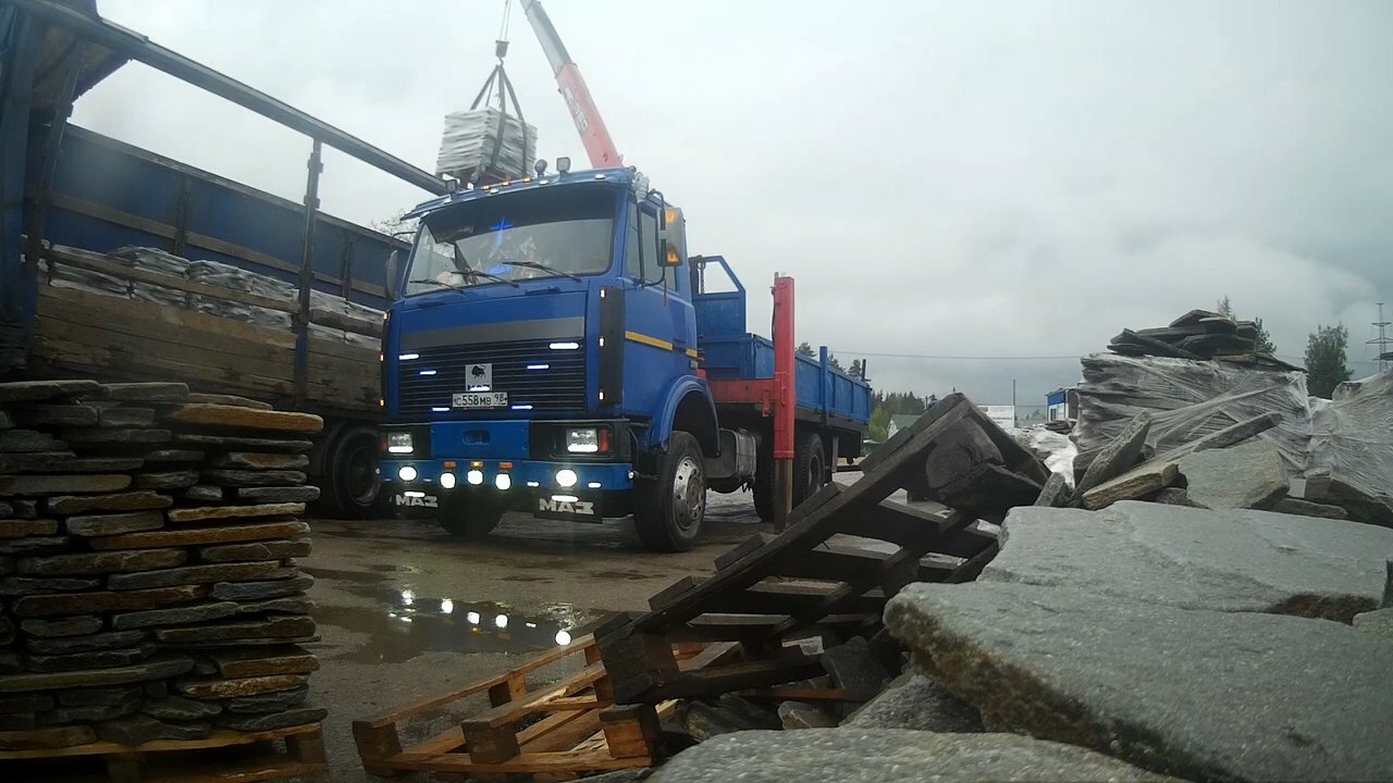 разгрузка фуры, манипулятор камаз с palfinger 15500, разгрузка, камаз 6540 манипулятор, кран манипулятор камаз