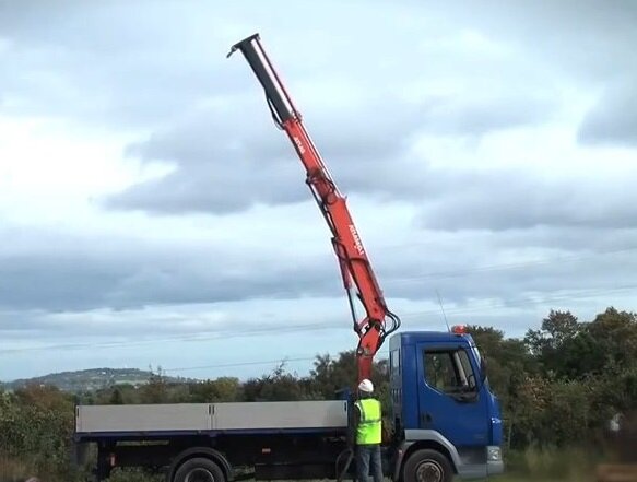 кран манипулятор, кран манипулятор атлас 35.1, манипулятор, volvo fl6 манипулятор, манипулятор 9м