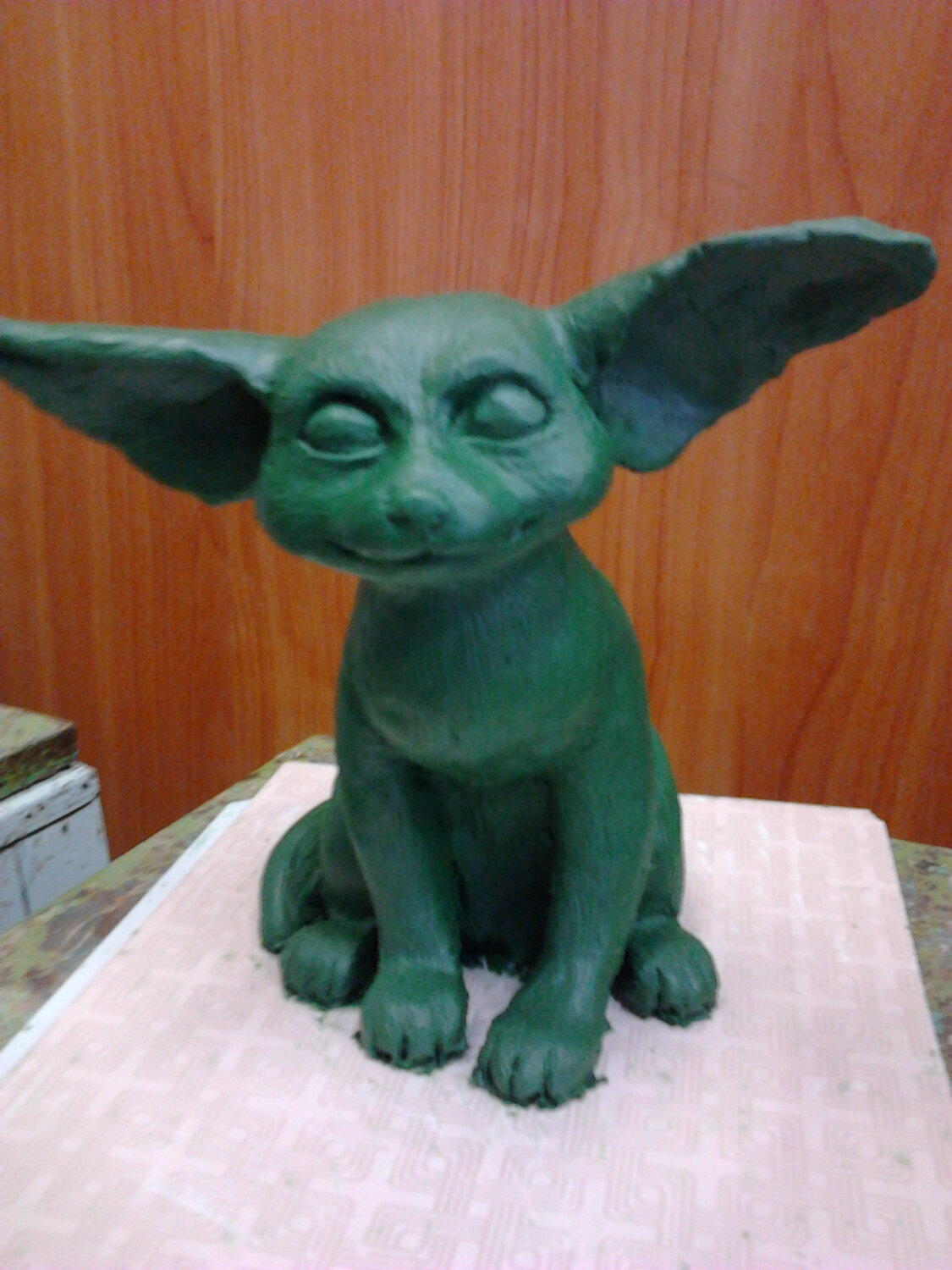 мини йода, игрушка, йода из пластилина, фигурка, бэйби йода