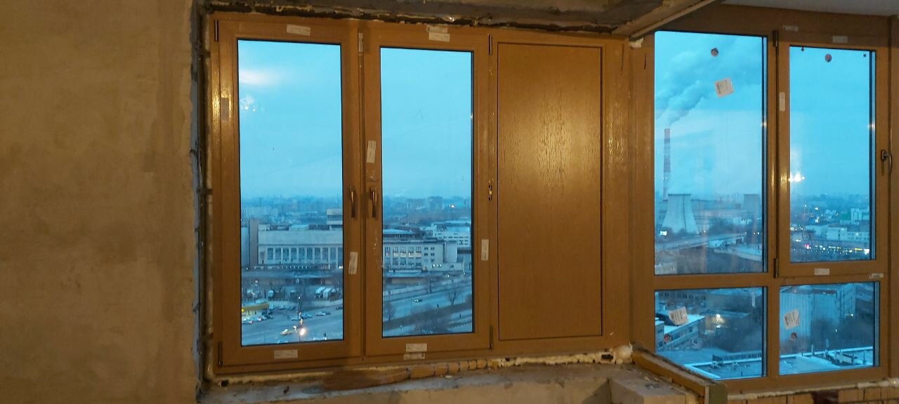 окна, пластиковое окно, балконный блок панорамное остекление, окна трехстворчатые в кирпичном доме, пласток пластиковые окна