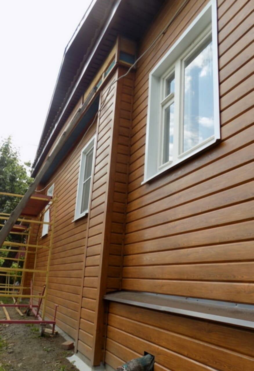Монтаж фасада из металлического сайдинга