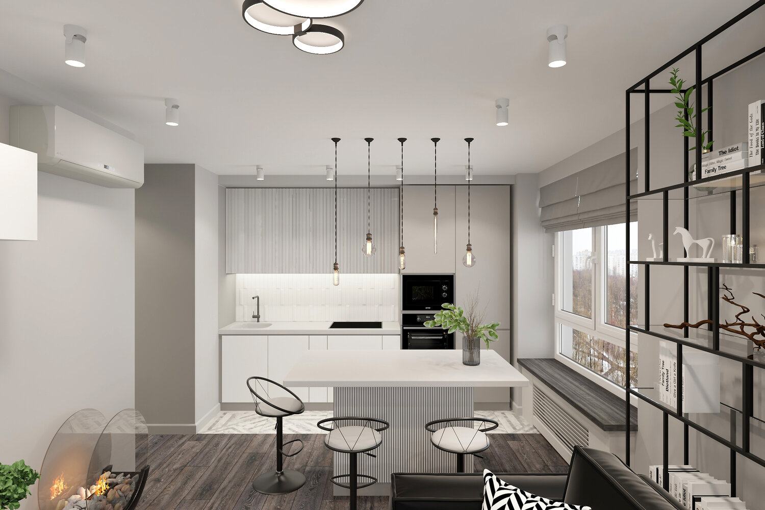 интерьер для однушки в минималистическом стиле, интерьер квартиры в современном, интерьер квартиры в современном стиле, современный интерьер однушки, квартира в современном стиле