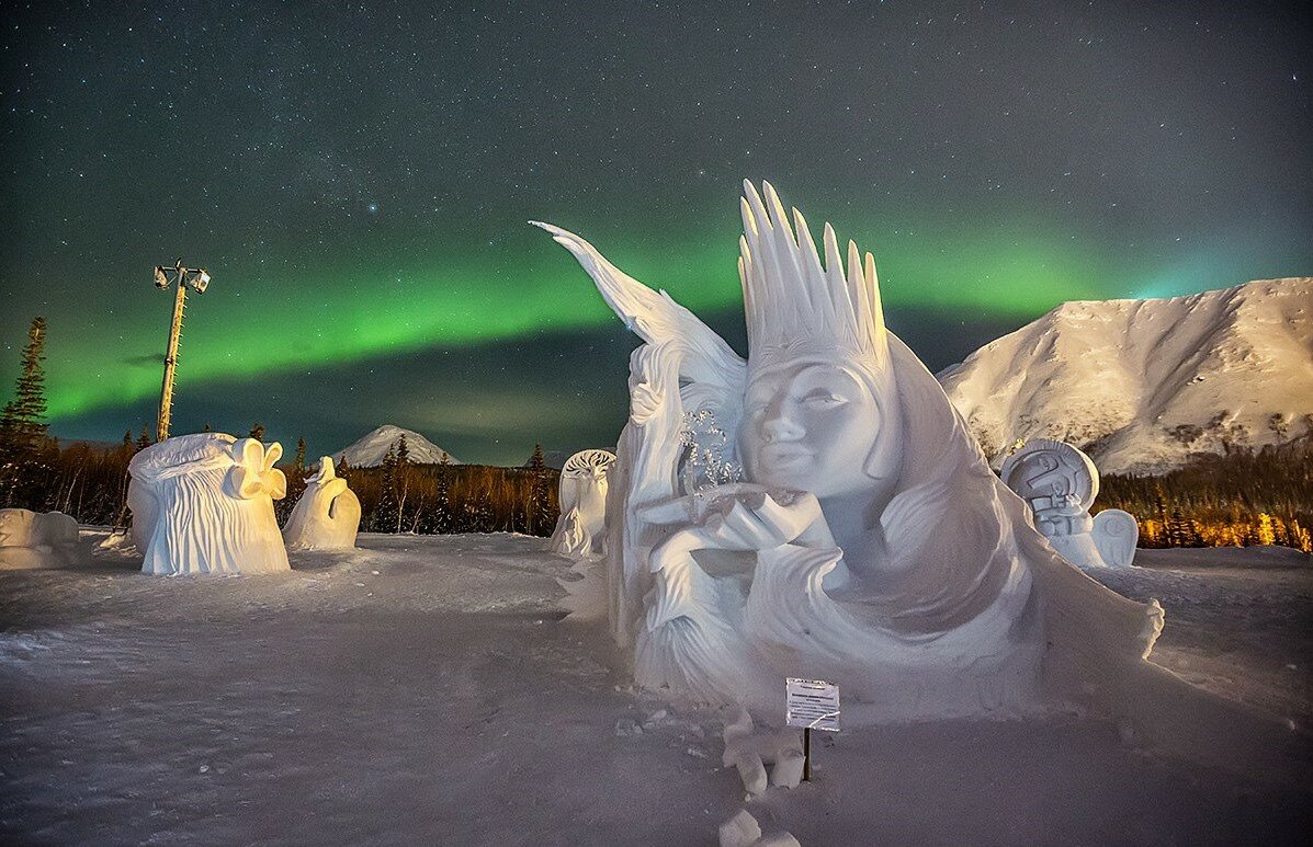хибины кировск снежная деревня, снежная деревня кировск 2019, снежная деревня кировск фигуры, снежная деревня кировск 2021, снежная деревня кировск мурманская область