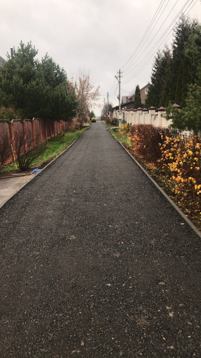 дорога, асфальтирование дорог, дорога из асфальтовой крошки, асфальтирование дороги, асфальтирование территории
