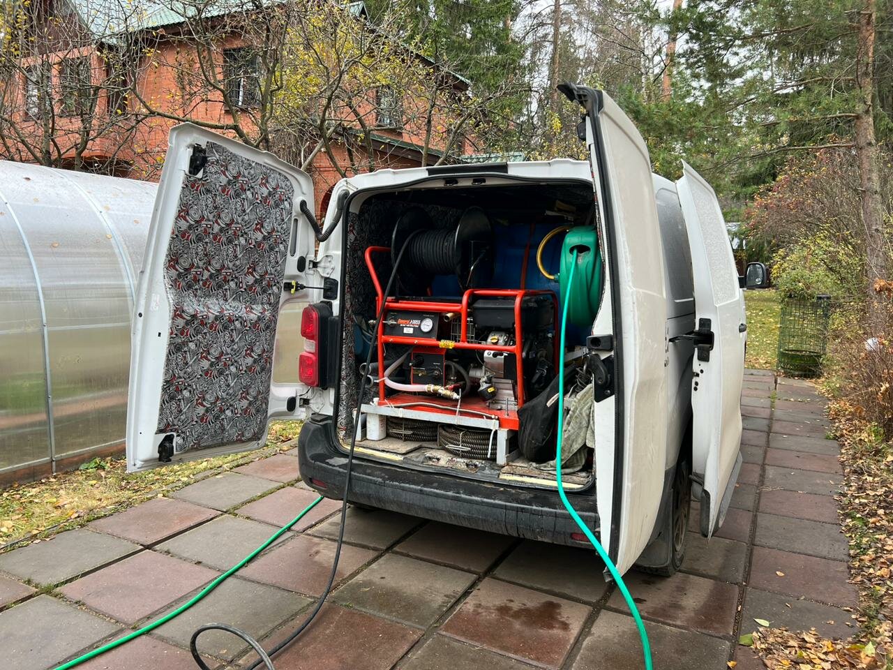 каналопромывочная гидродинамическая машина крот, каналопромывочная машина крот, прочистка канализации фургон, машина для прочистки канализации, каналопромывочная машина