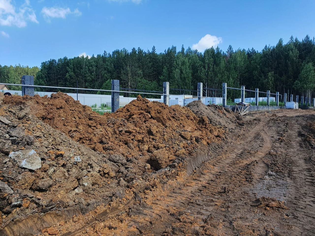 участок, ход строительства, строительство, дорога, строй дом в снежинске