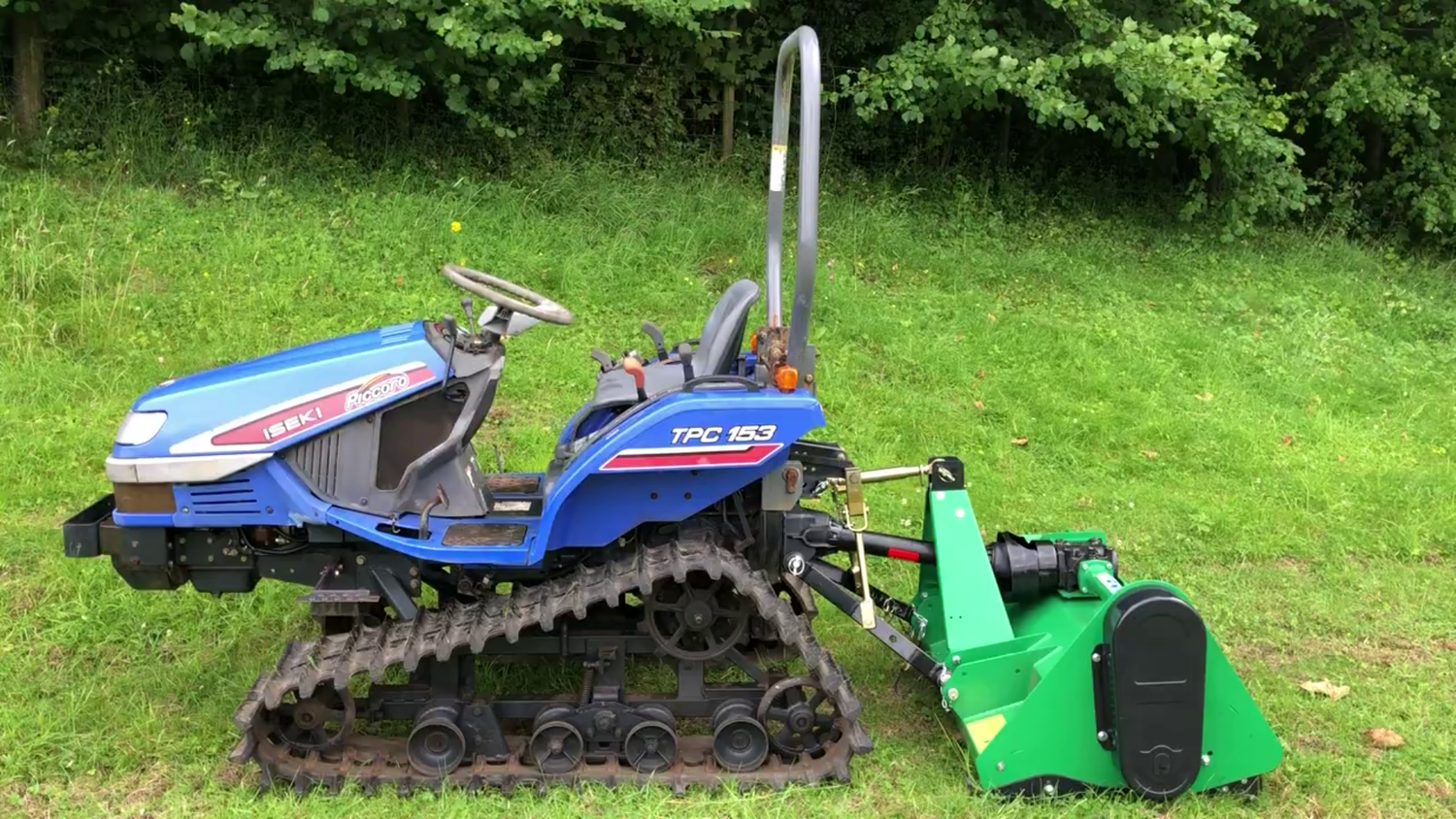 iseki tpc15, iseki tpc153, гусеничный минитрактор iseki, flail mower, iseki tpc183