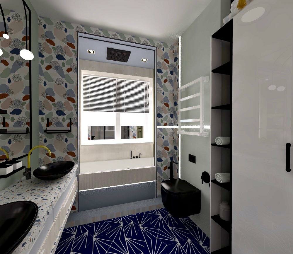 ванная комната дизайн, интерьер маленькой ванной, дизайн небольшой ванной, дизайн интерьера, маленькая ванная комната