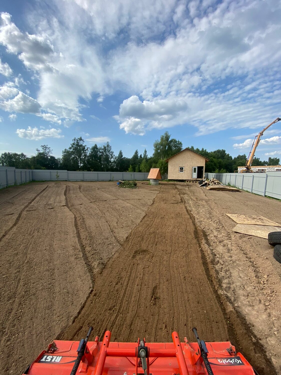 выравнивание участка, земельного участка, участка, отсыпка участка, отсыпка