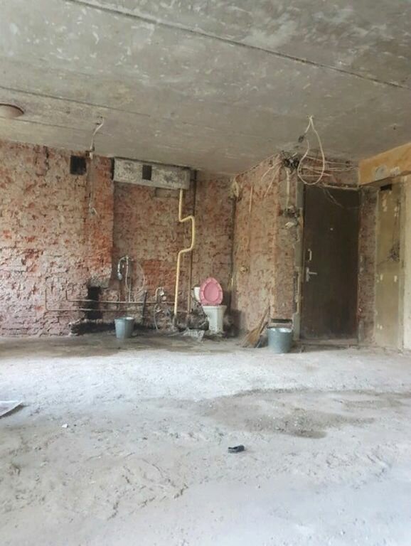 квартира, демонтаж стен санузла, комната, помещение, демонтажные работы