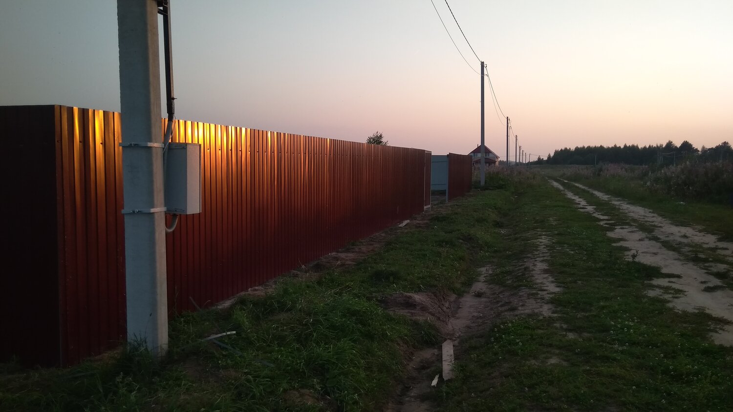 забор, улица, участок, забор из профлиста, заборы в шахунье