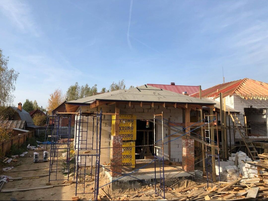 Строительство дома из бетонных блоков