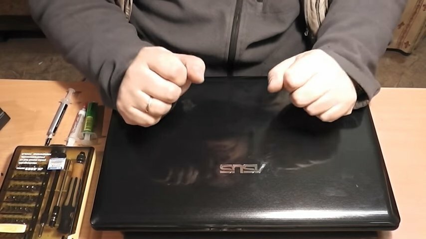 техника, ноутбук, неправильная эксплуатация ноутбука, ноутбук asus k95vm, разборка