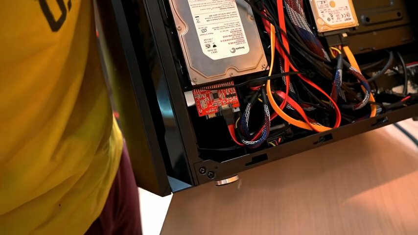 компьютер, системный блок, жёсткий диск, жесткий диск в системнике, сетевое хранилище из старого компьютера