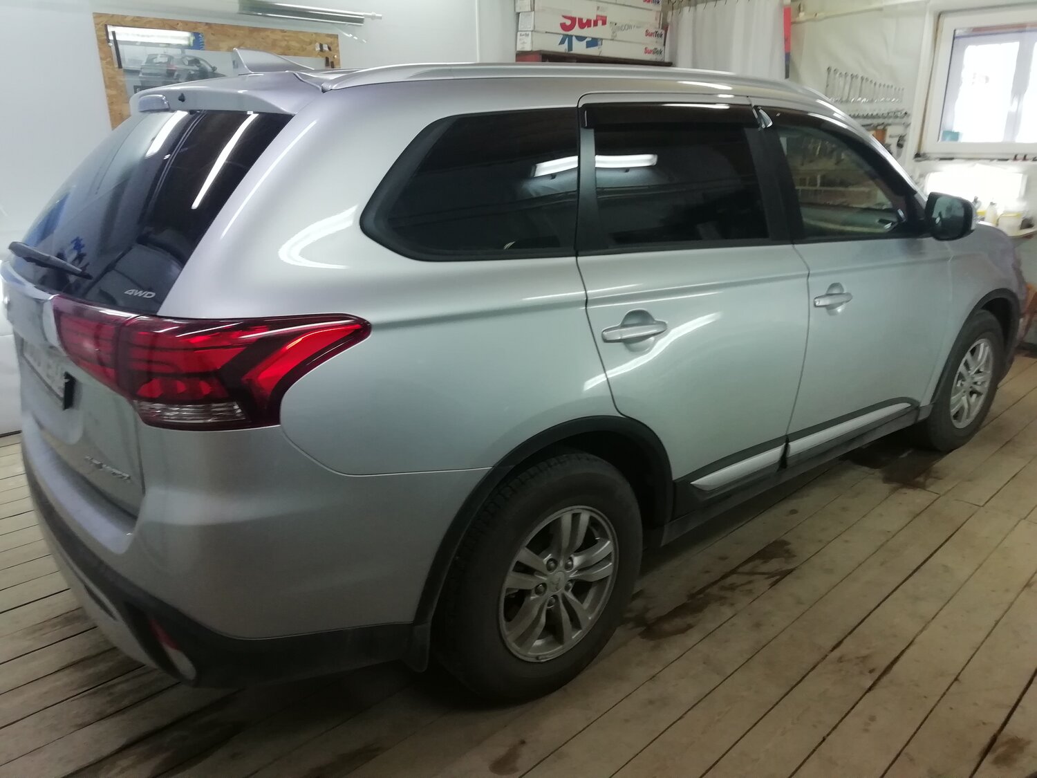 автомобиль, авто, mitsubishi outlander, серебряная тонировка стекол аутлендер, Mitsubishi Outlander III Рестайлинг 2