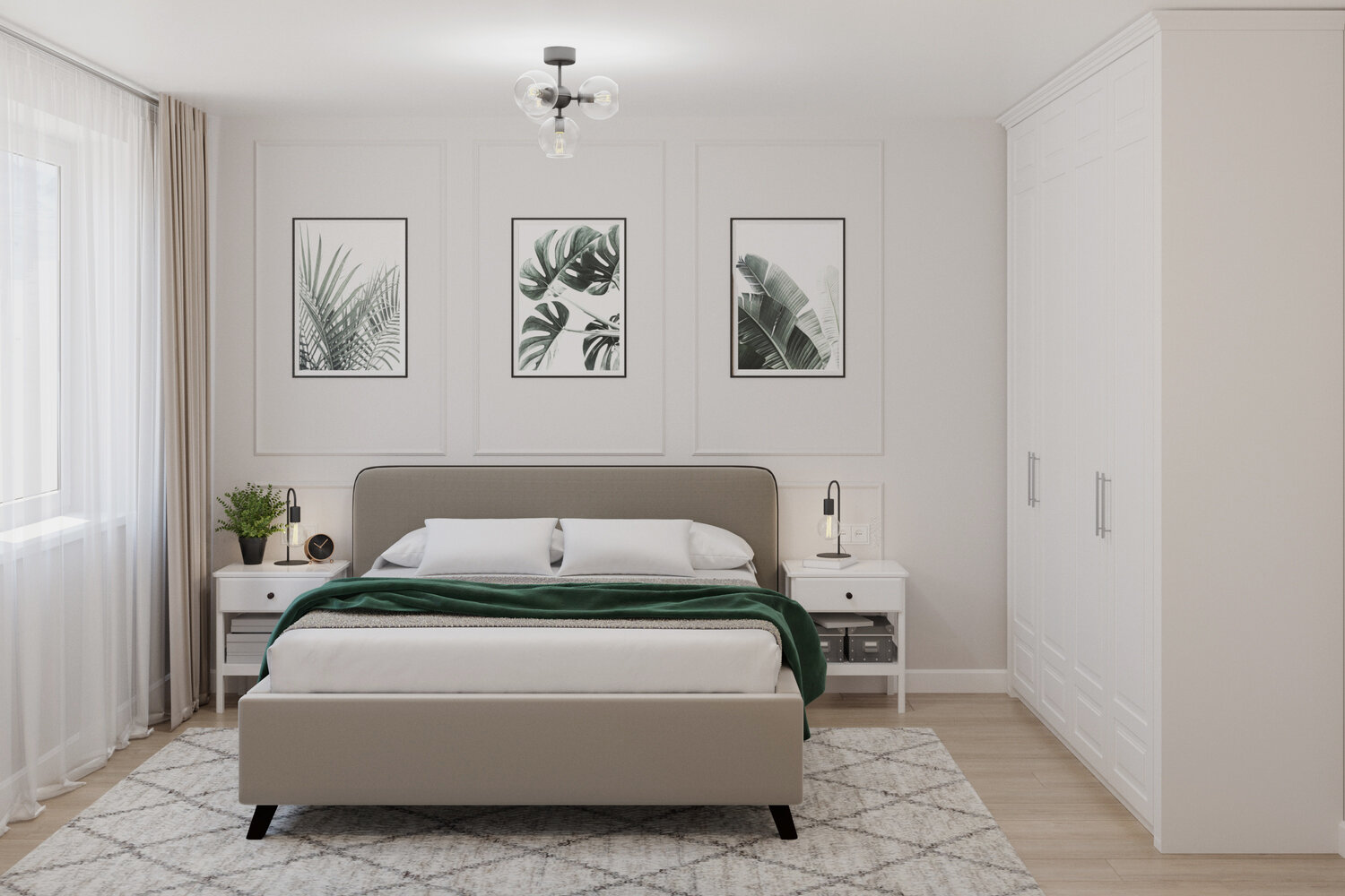 спальня современный дизайн, дизайн спальни, дизайн интерьера спальни, интерьер спальни, светлая спальня