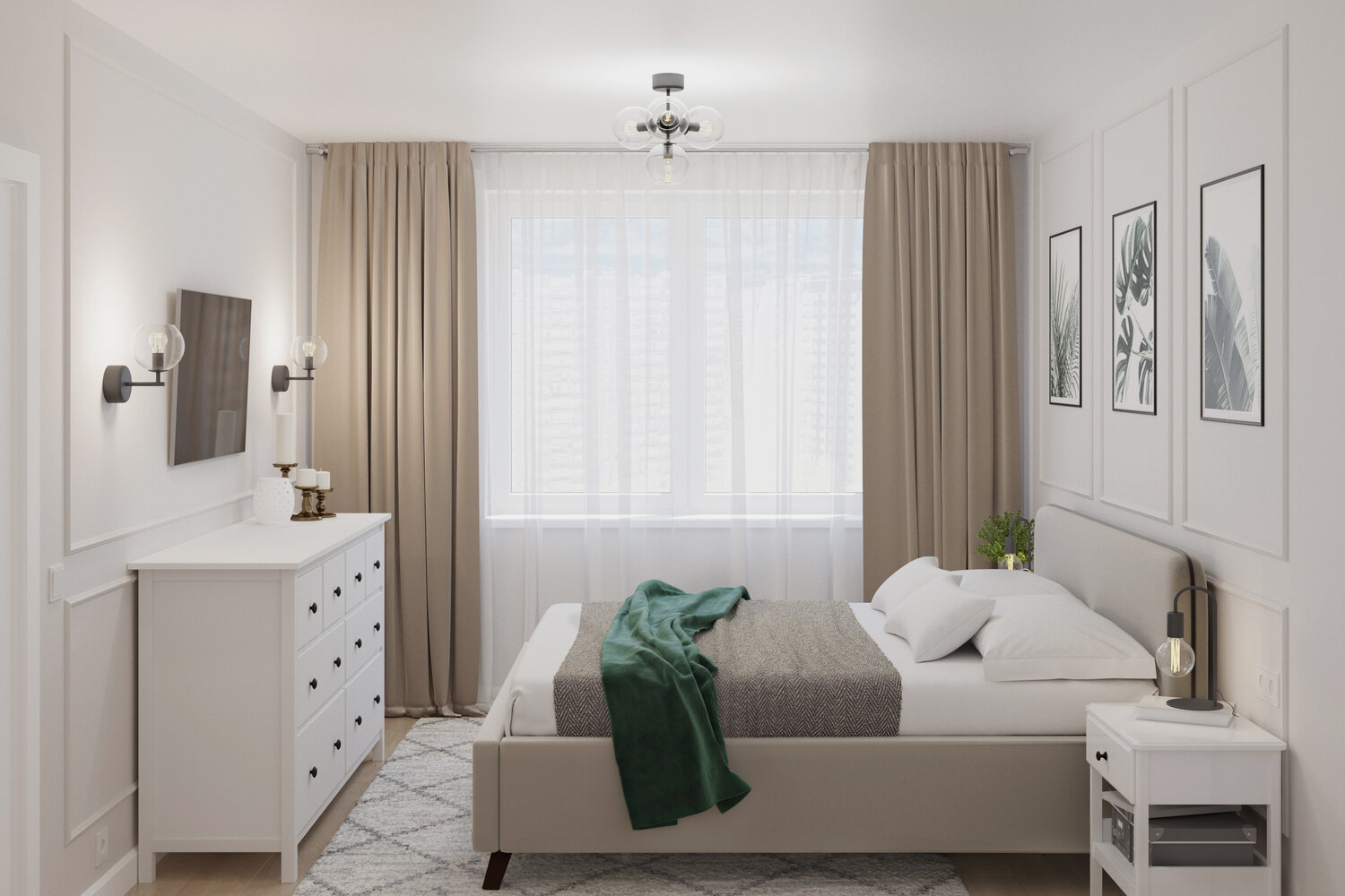 интерьер спальни в светлых тонах, спальня в светлых тонах, дизайн спальни в светлых, дизайн спальни в светлых тонах, интерьер спальни в светлых