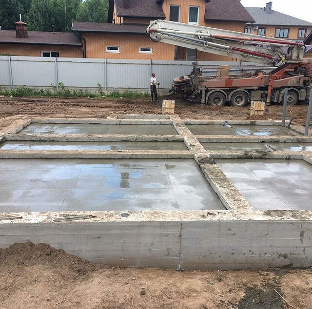 Устройство бетонного фундамента