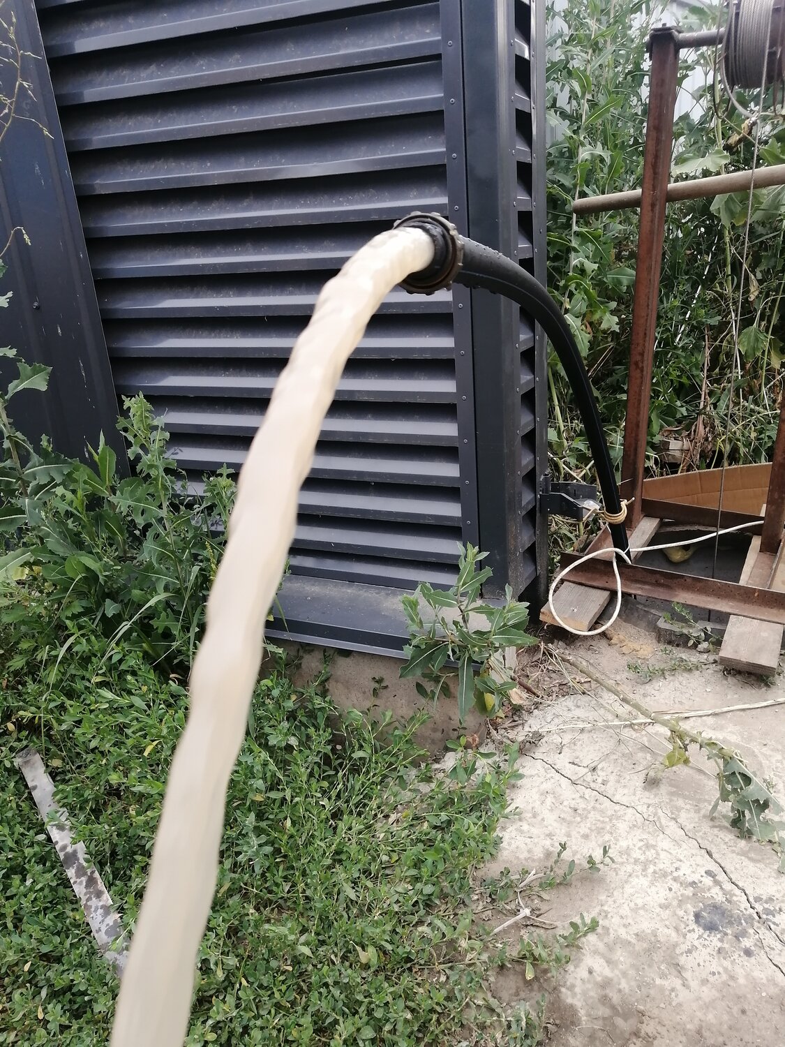 техника, на даче, ручной насос, скважина, буровой