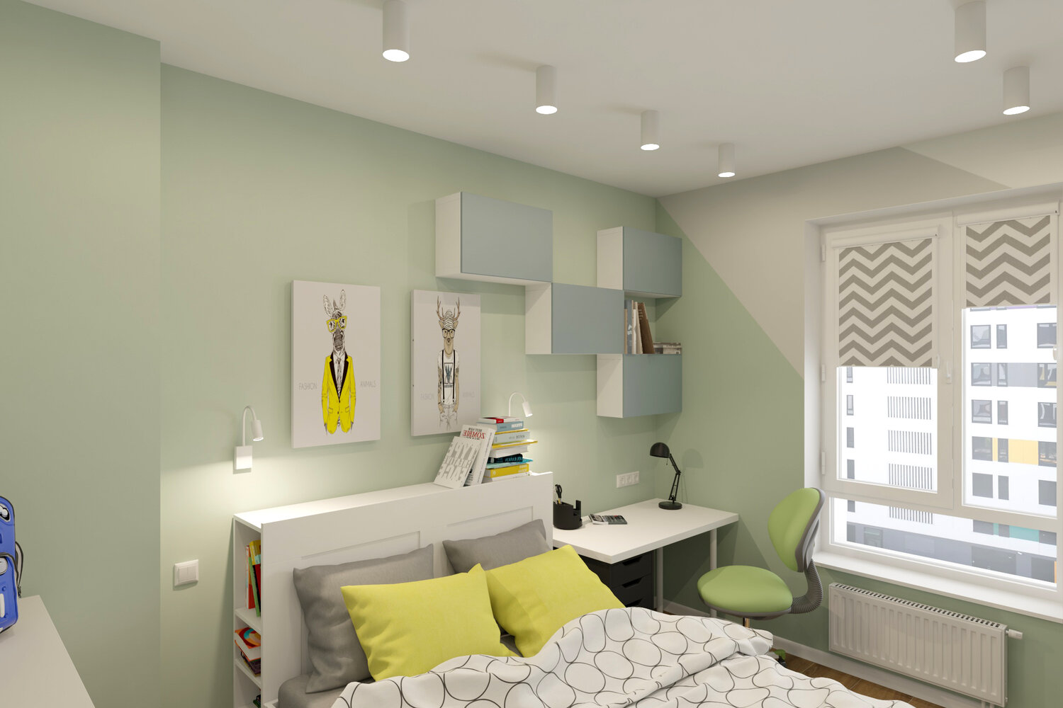 интерьер детской, дизайн детской, интерьер детской комнаты, дизайн детской комнаты, дизайн детской спальни