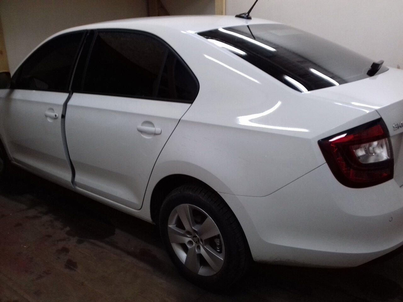 škoda rapid, škoda auto, шкода рапид 2014 серебристая зима, автомобиль, шкода рапид 1