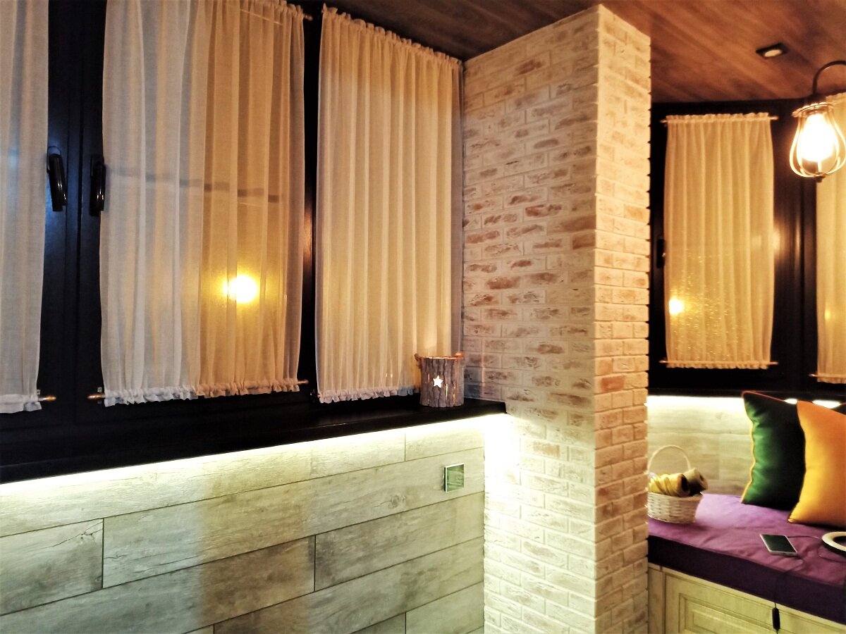 комбинированные жалюзи, стильная сауна, жалюзи, жалюзи combo uz, интерьер