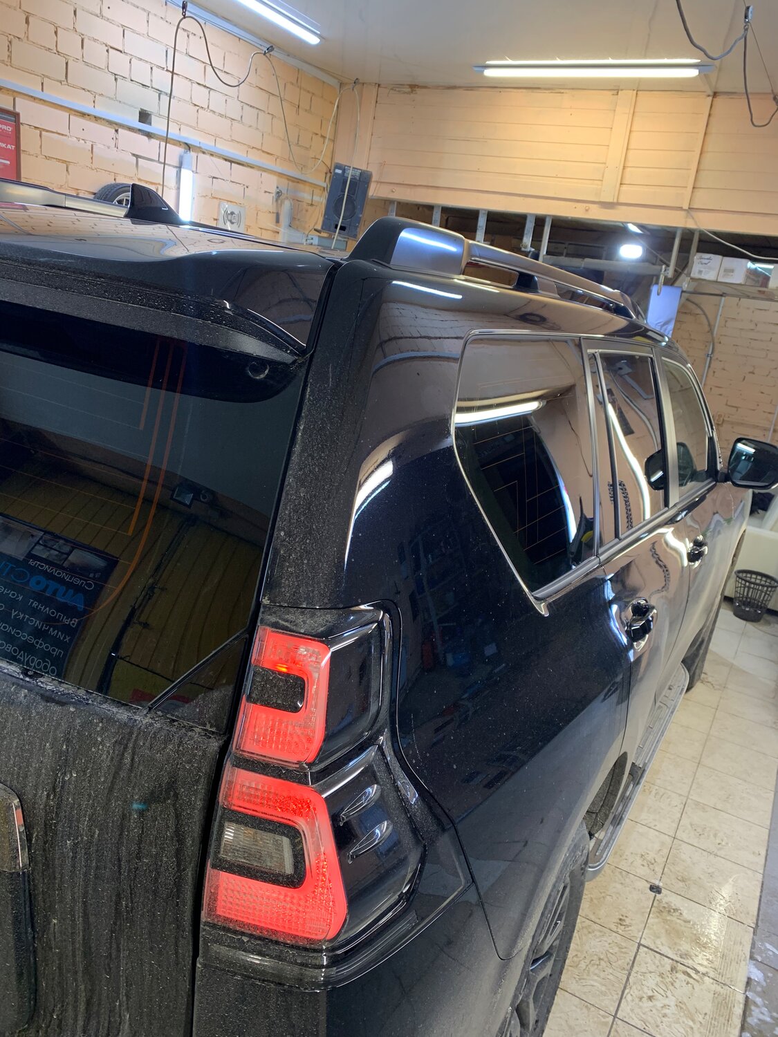 автомобиль, toyota land cruiser prado тонировка фар, авто, toyota land cruiser, тонировка фонарей пленкой прадо 150
