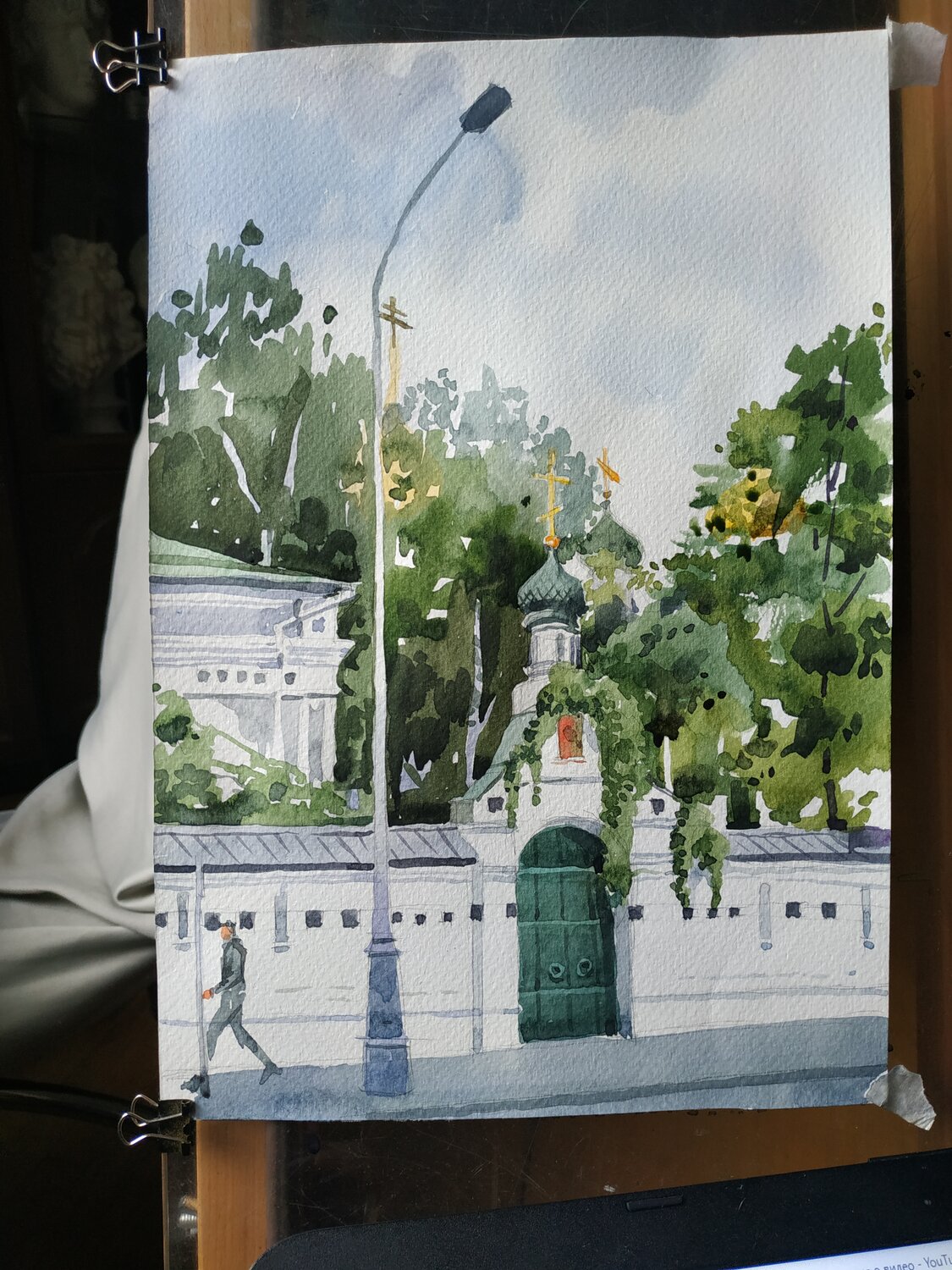 картина, живопись акварель пленэр архитектура, пленэр акварелью городской пейзаж, городской пейзаж, vladimir shapovalov художник