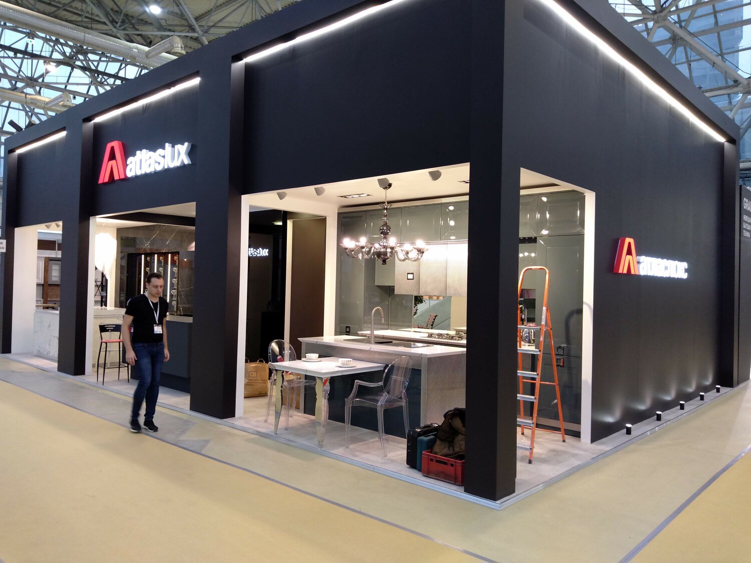 imm cologne 2018 международная мебельная выставка, cisa ceramiche выставочный стенд, стенд выставка атлас люкс, выставка, мосбилд