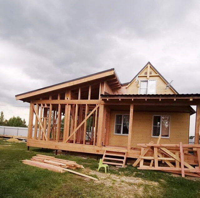 Строительство террасы к дому