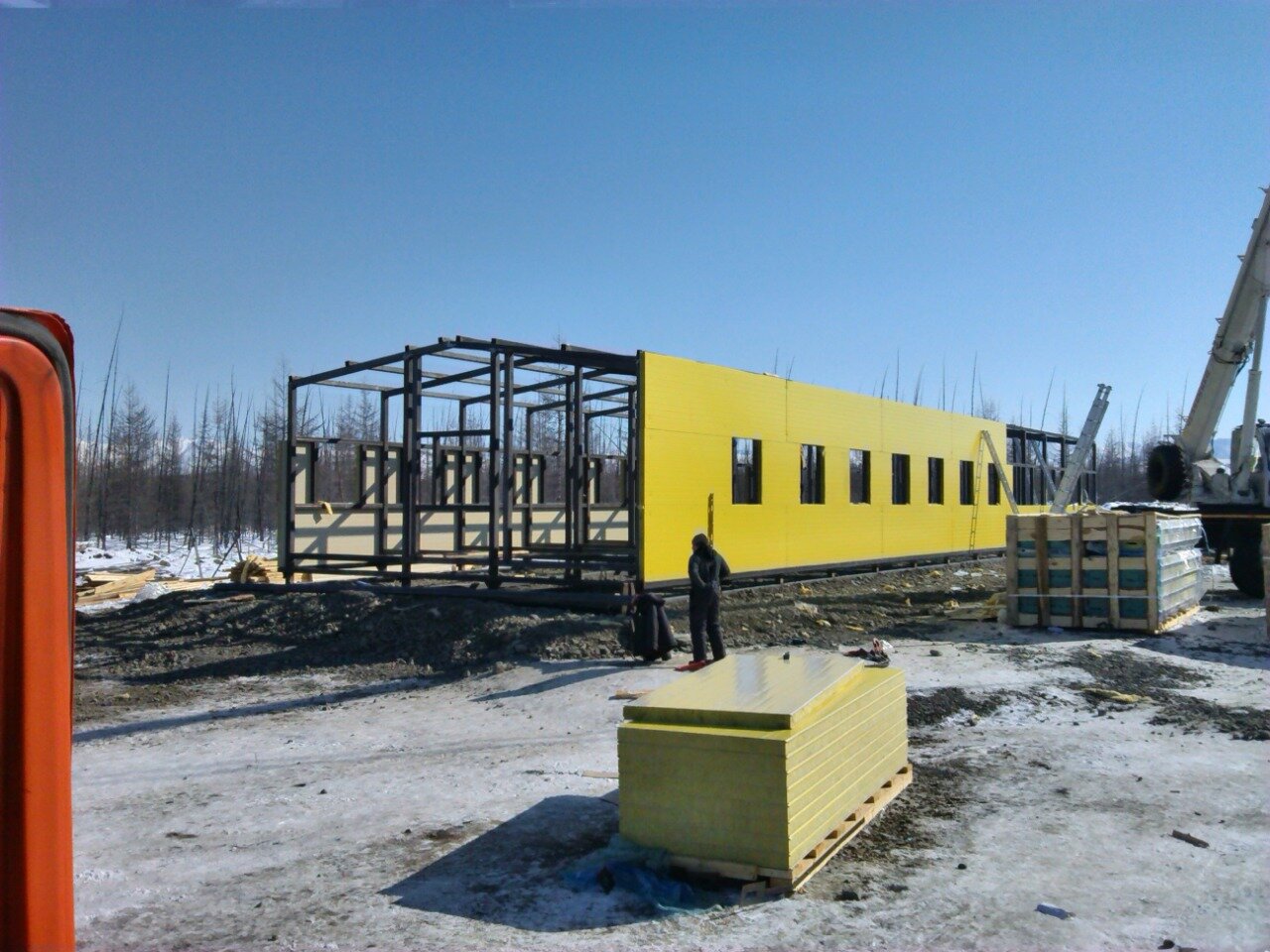 здание, строительство, северо-енисейский район вахтовый поселок благодатный, комплекс, поселок угахан