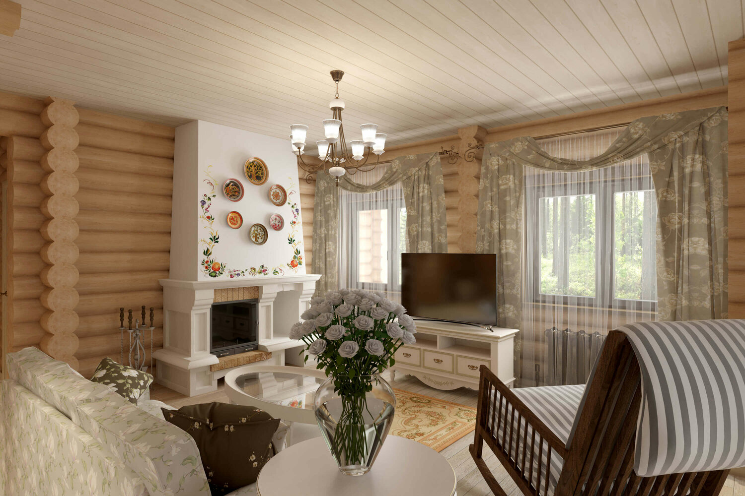 интерьер бревенчатого дома, интерьер загородного дома, дом оцилиндрованное бревно интерьер, интерьер сруба, интерьер гостиной в деревянном доме