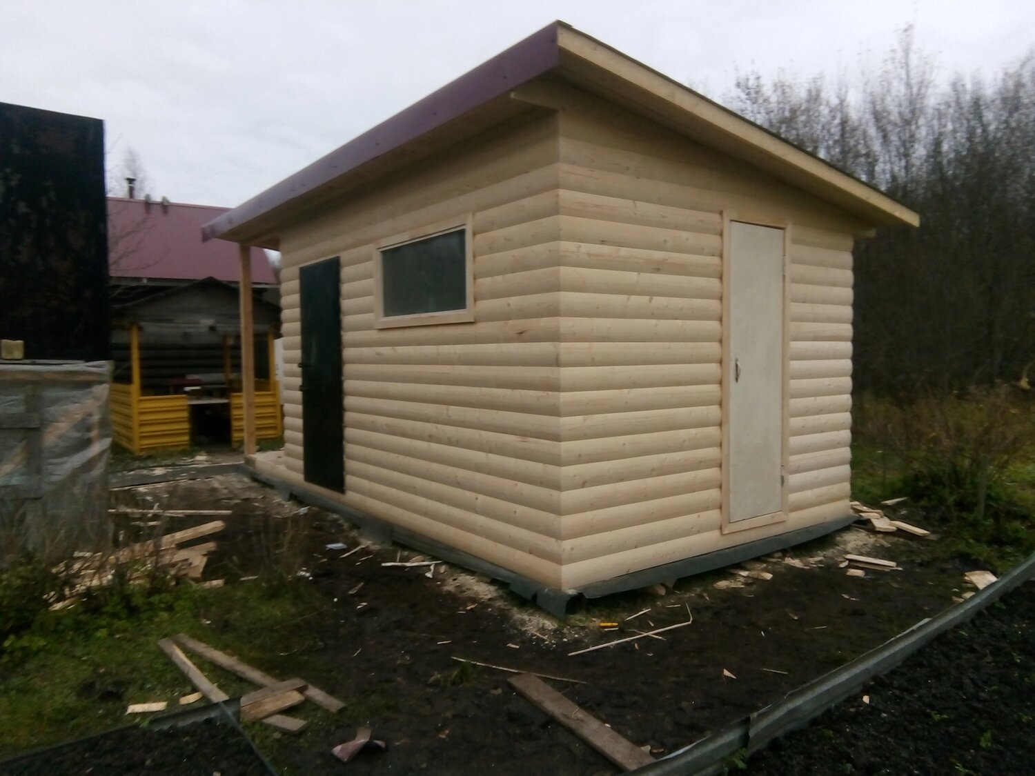 хозблок для дачи, бытовки для дачи, дачный домик, хозблок обшитый сайдингом, домик бытовка