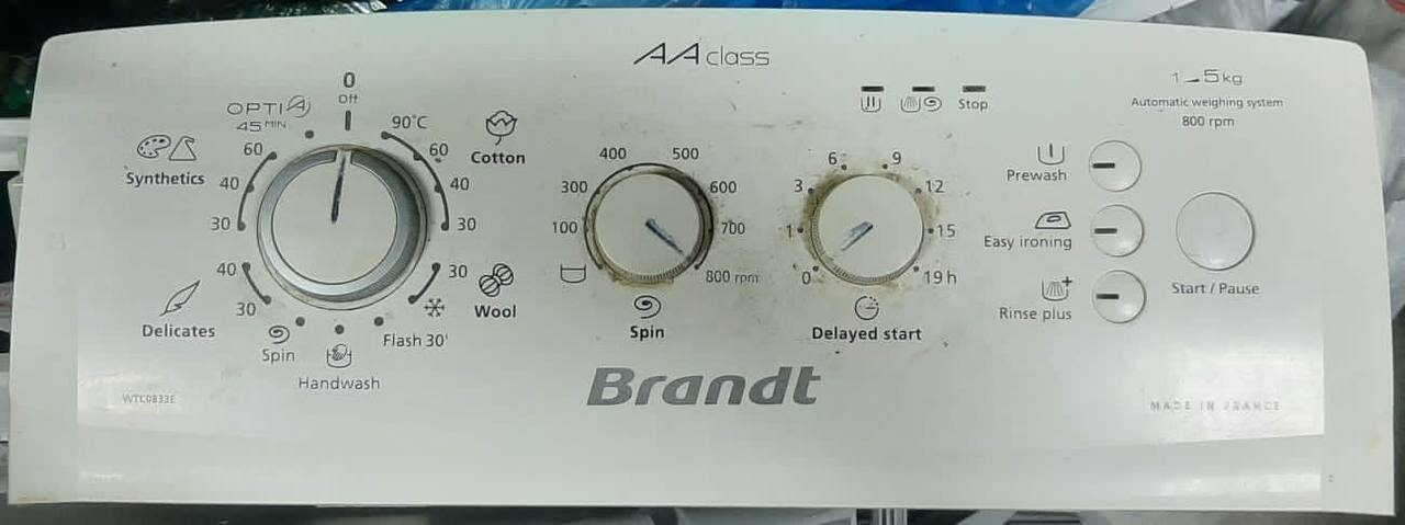 стиральная машина brandt, бытовая техника, французская стиральная машина brandt, стиральная машина brandt wtc 0833 e, brandt стиральная машина поломки