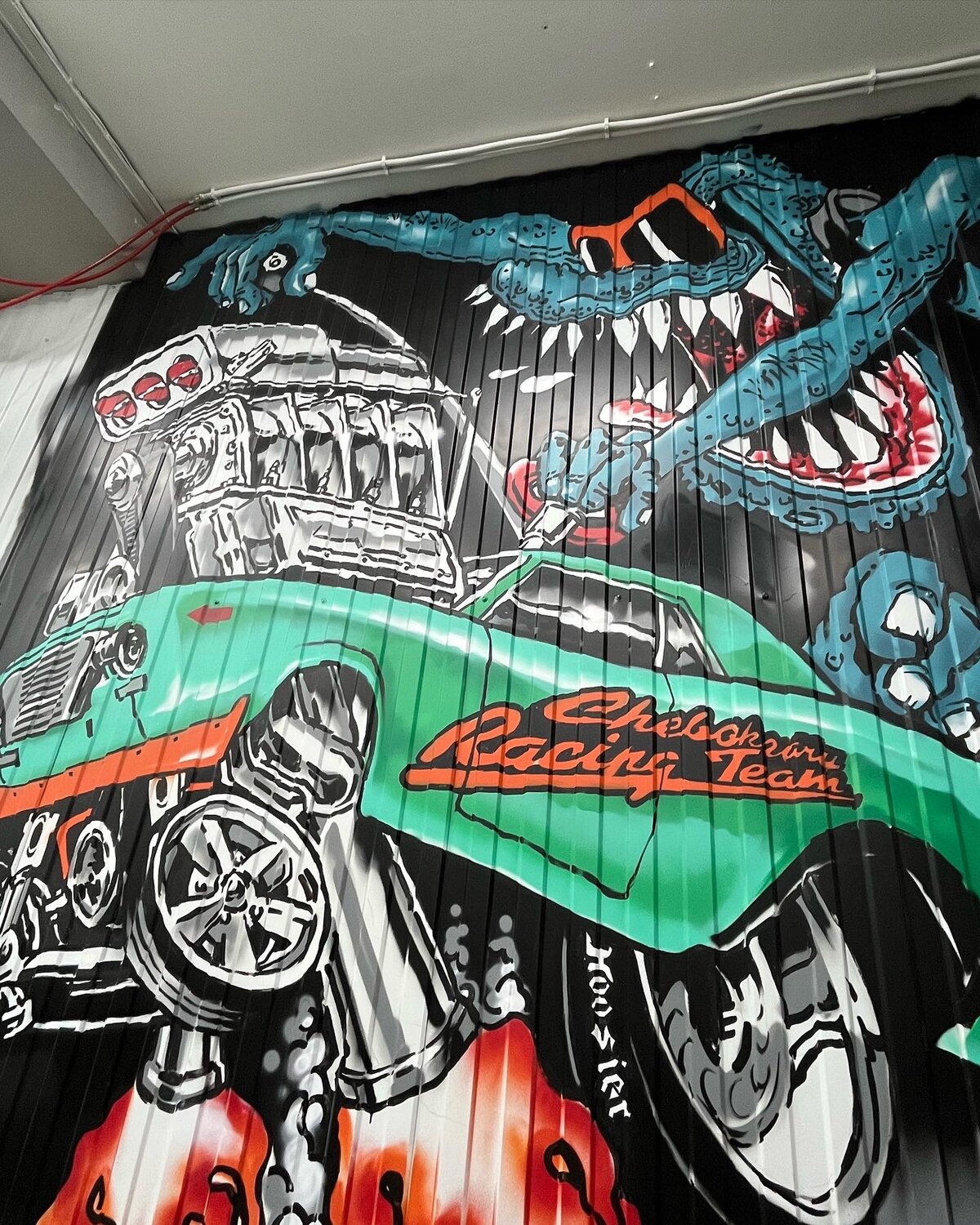 bas (260x230 мм) 75, хот род арт, lowrider art, hot rod art monsters, постельное белье мото