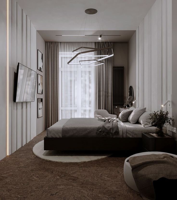 интерьер спальни в стиле минимализм, интерьер спальни в современном, спальня современный дизайн, квартира в современном стиле, спальня в современном стиле