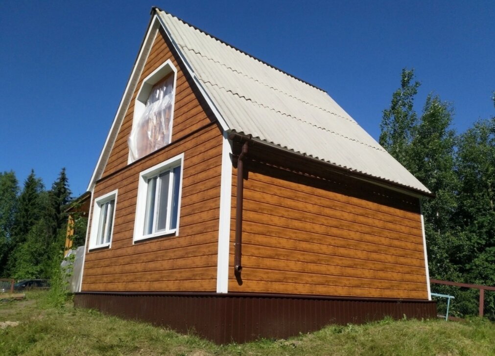 металлический сайдинг, дом сайдинг, дом дача, отделка дома металлическим сайдингом, кровельные работы