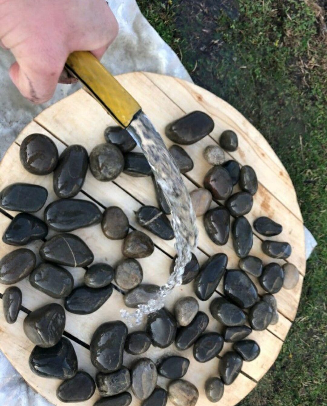 черная галька, речные камни для колодца, круглый камень, речная галька, галька