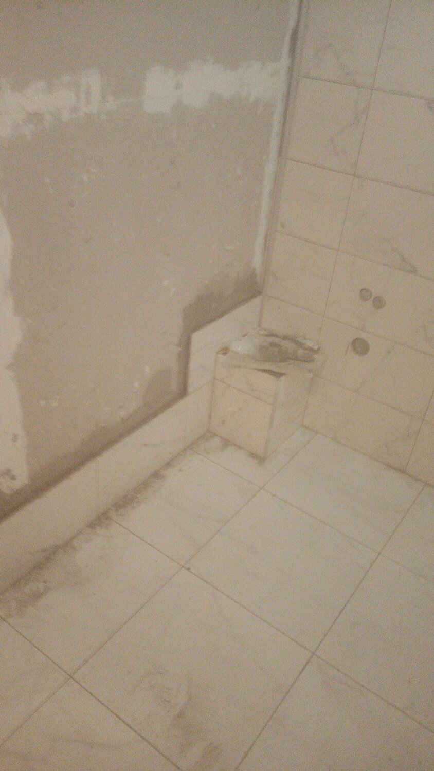санузел, ванная комната, bathroom floor, укладка плитки ванне на 467 серия, стен