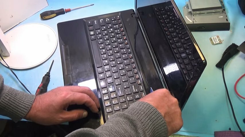 клавиатура ноутбука, lenovo v580c клавиатура, ноутбук, как снять клавиатуру с ноутбука, замена клавиатуры на ноутбуке lenovo