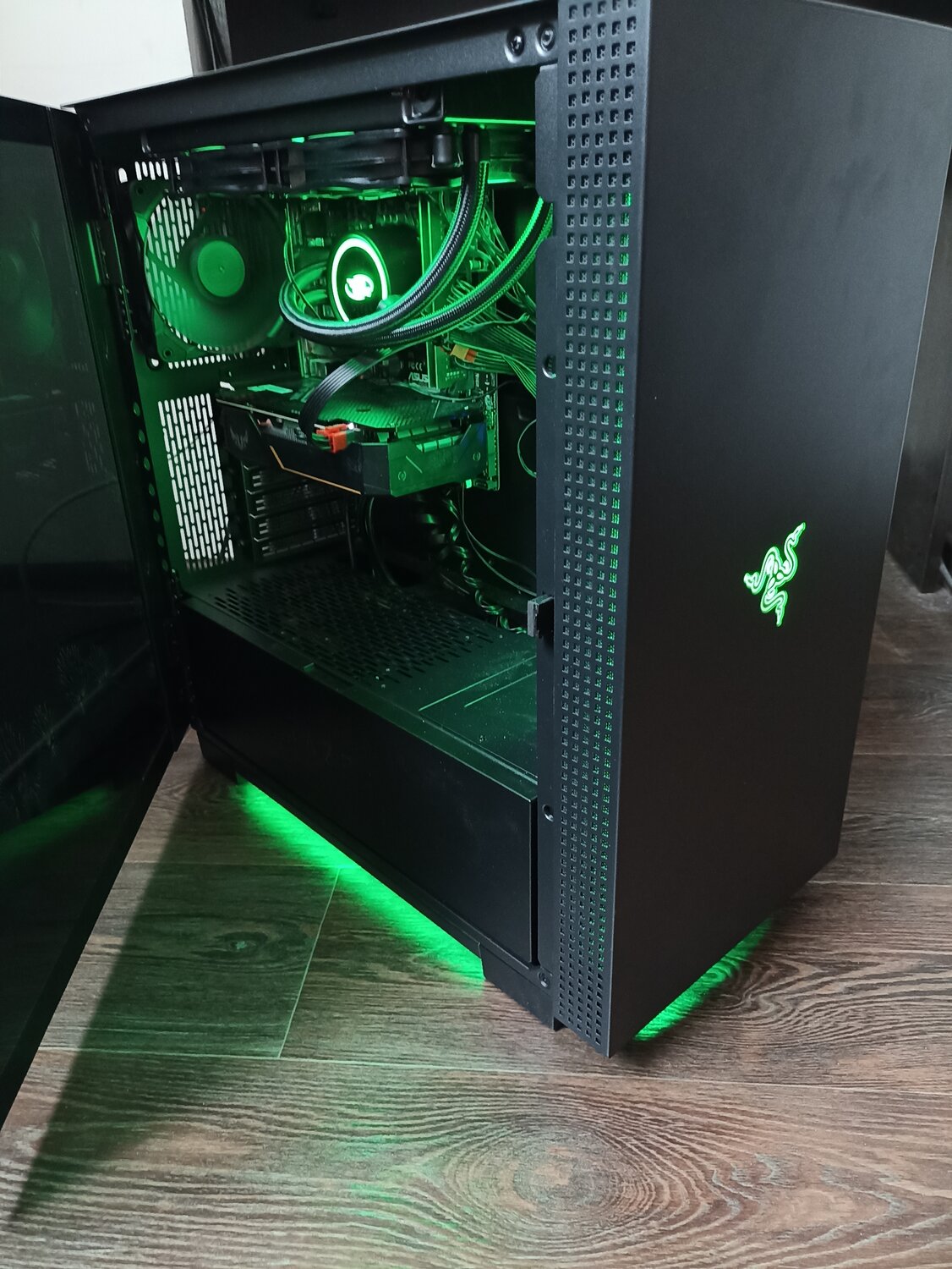 корпус razer s340, корпус nzxt s340 razer, nzxt h440 razer edition, мощный игровой пк, h440 razer