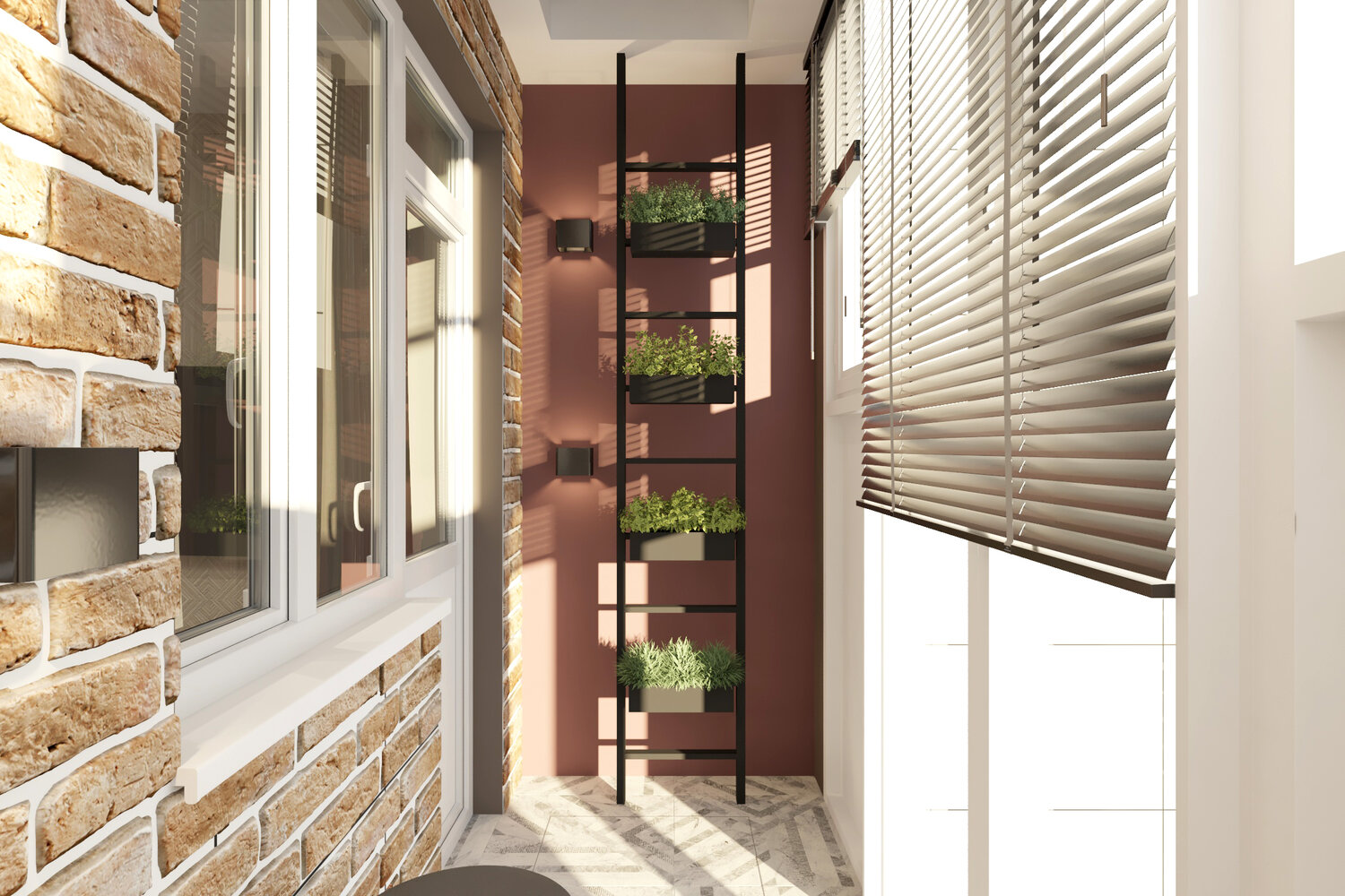 интерьер балкона, дизайн балкона, дизайн маленького балкона, узкая лоджия, дизайн проект балкона