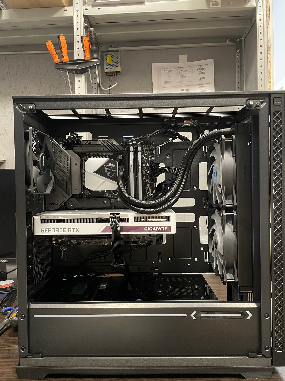 rtx 3070 ventus 3x, nzxt kraken x63, компьютерная техника, nzxt s340 elite, игровой компьютер монитор