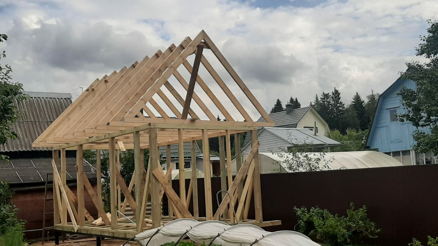 каркасный дом, каркасный дачный домик, каркасный дачный домик своими, каркасный домик, дачный домик