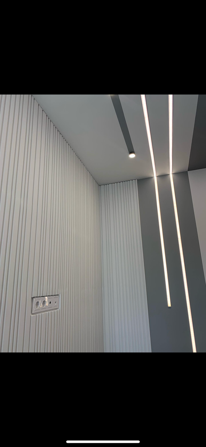 интерьер, потолок световые линии, световые линии, потолки с подсветкой натяжные, дизайн потолков