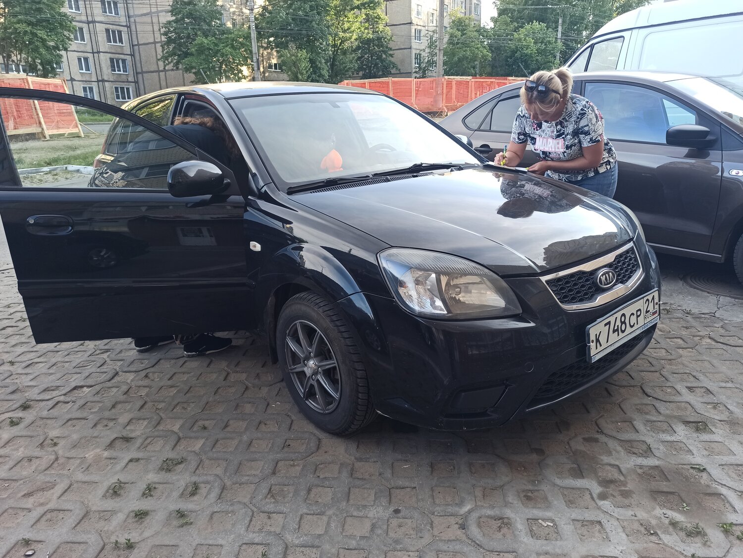 kia rio 2011 хэтчбек черная, kia rio, киа рио 2009 хэтчбек черный, kia rio ii, Kia Rio II Рестайлинг